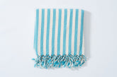 Girit Turquoise Cotton Linen Towel
