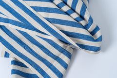 Girit Dark Blue Cotton Linen Towel