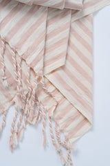 Girit Salmon Cotton Linen Towel
