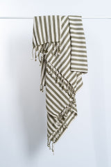 Girit Haki Cotton Linen Towel