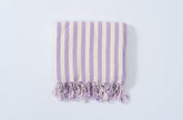 Girit Lilac Cotton Linen Towel