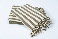 Girit Haki Cotton Linen Towel