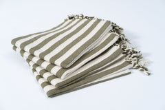 Girit Haki Cotton Linen Towel