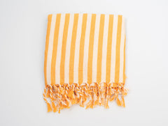 Girit Yellow Cotton Linen Towel